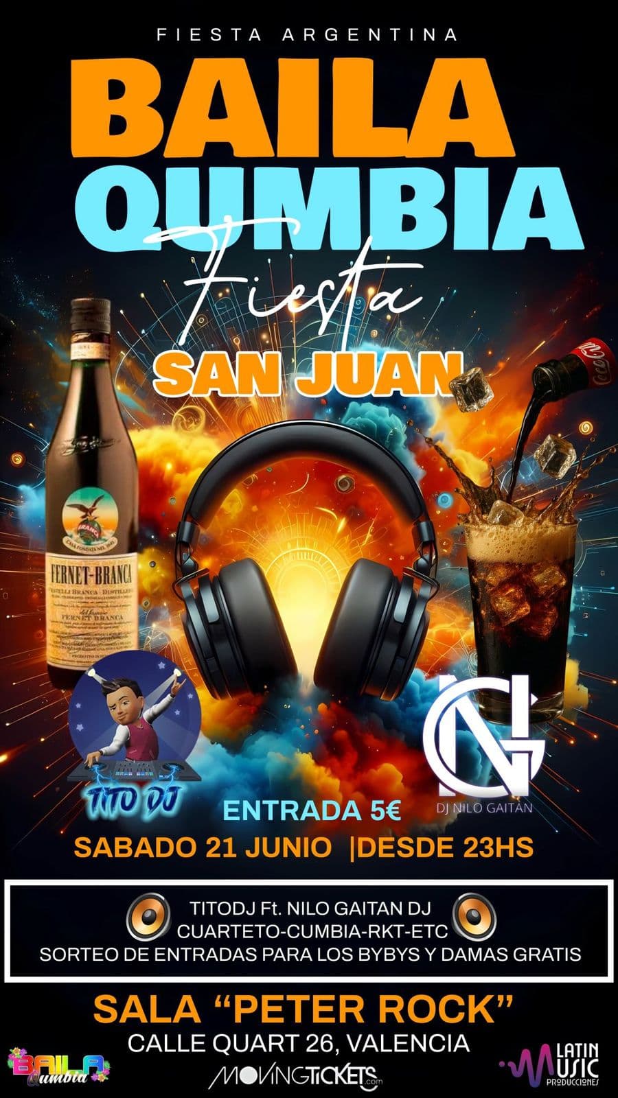 BAILA QUMBIA - FIESTA de SAN JUAN