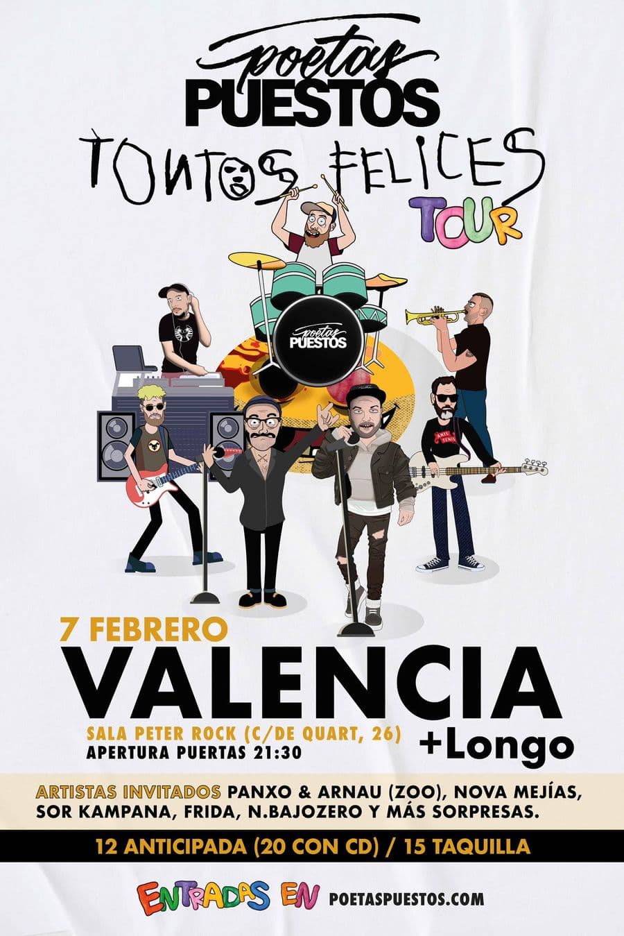 POETAS PUESTOS ▶︎ Presentación» TONTOS FELICES» + LONGO