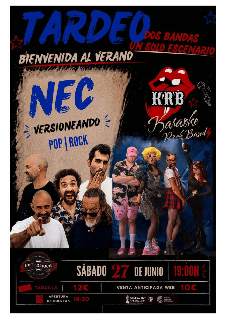 Tardeo: NEC + KARAOKE ROCK BAND