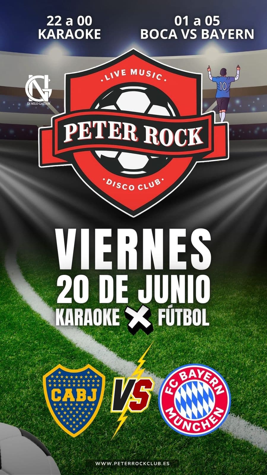 NOCHE de KARAOKE & FÚTBOL