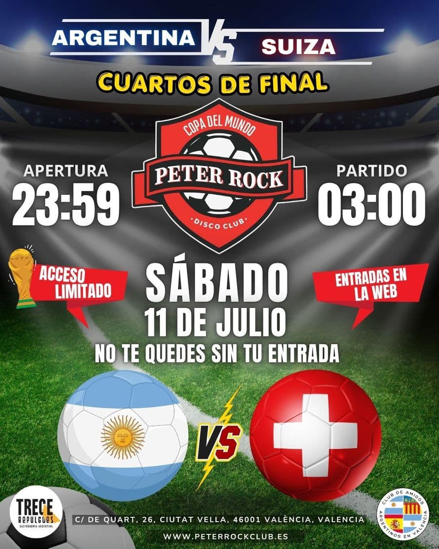 Cuartos de Final: ARGENTINA vs SUIZA